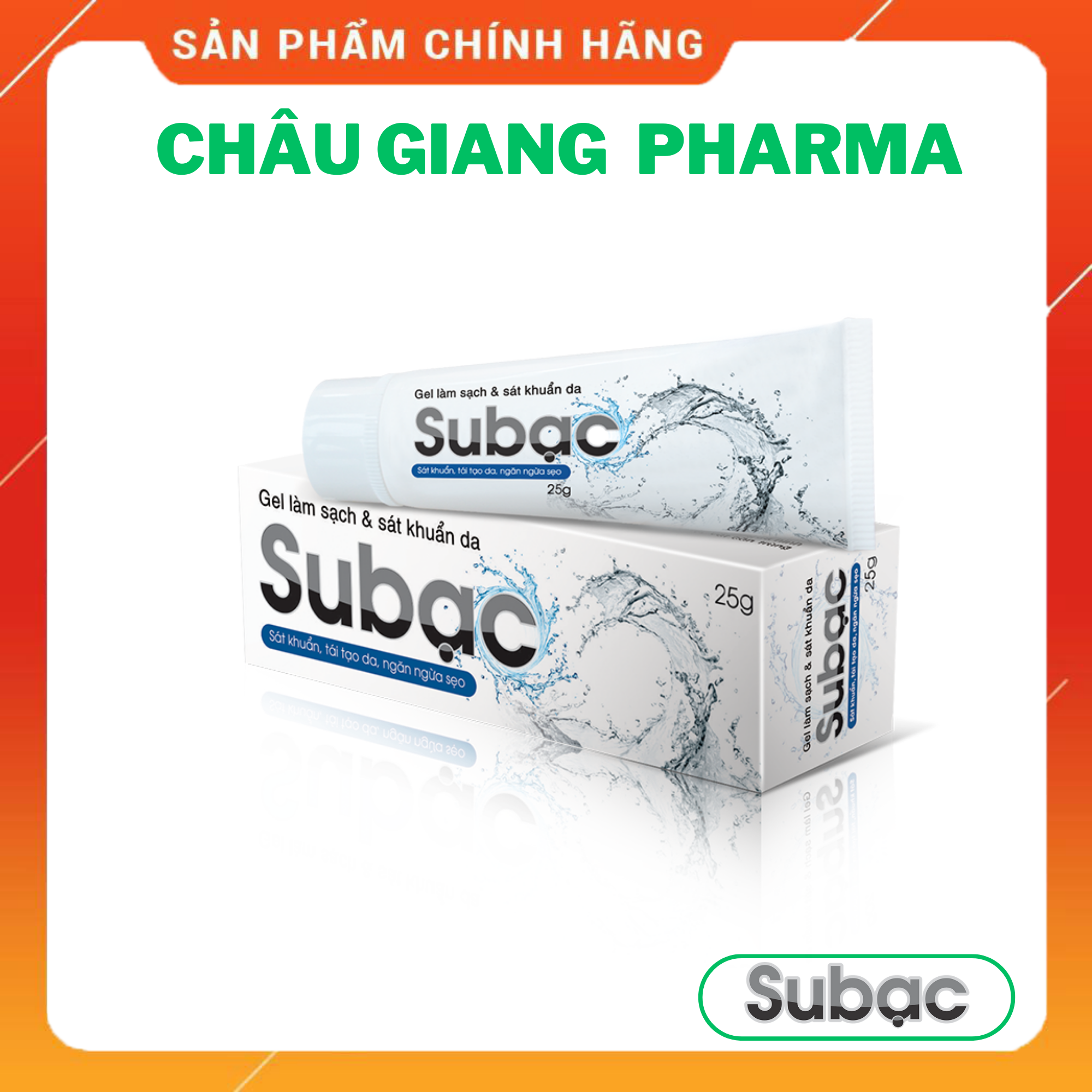  Gel làm sạch da & kháng khuẩn Subạc (tuýp 25g) 